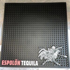 Brand New Rubber Bar/Service mat Espolon Teguila 100% Agave Liquor Drinking